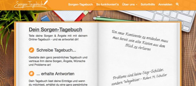 Ehrenamtliche Unterstützung für die online-Plattform “Sorgentagebuch e.V.”