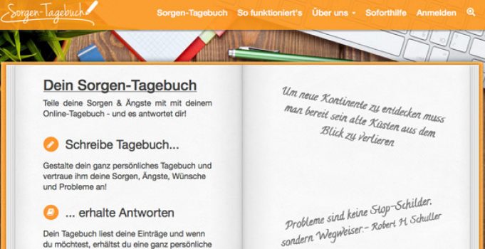 Ehrenamtliche Unterstützung für die online-Plattform „Sorgentagebuch e.V.“